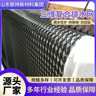 Трёхмерная дренажная сетка HDPE для полигонов и тоннелей