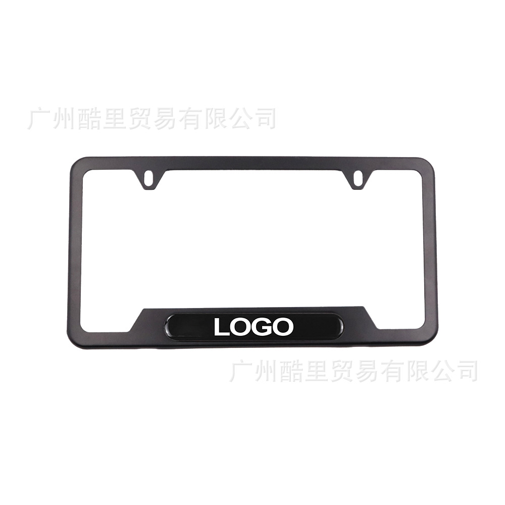Hot-Selling American Standard License Plate Frame, Thickened Stainless Steel Aluminum Alloy Carbon Fiber License Plate Frame, American License Plate Frame with the Option to Add Logo