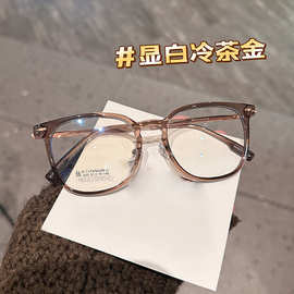 军达眼镜新款TR方形大框网红同款素颜眼镜架男女钛架近视眼镜333