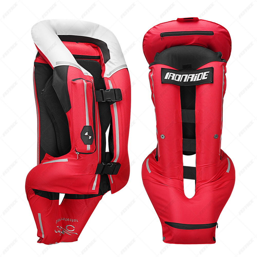 Traje de airbag de conducción de motocicleta Anillo inflable mejorado de segunda generación Chaleco protector Chaleco protector Ropa de ciclismo anticaídas