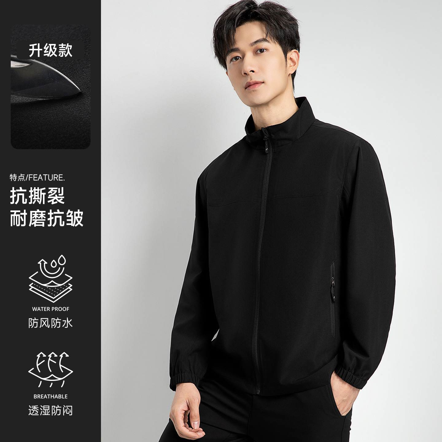 Ropa de trabajo de carga a prueba de viento, ropa de trabajo personalizada, logotipo de impresión, Oficina corporativa, ropa de trabajo del Grupo de empleados, chaqueta personalizada
