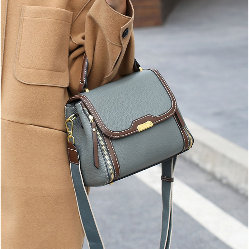 Genuine Leather Women's Crossbody Shoulder Bag Large Capacity_voghion.com
