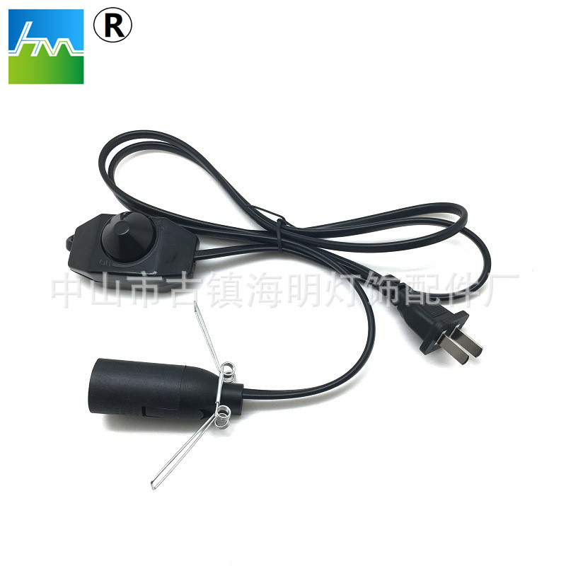 盐灯线线上调光开关盐灯线两插水晶电源线出口泰国灯头线安全阻燃