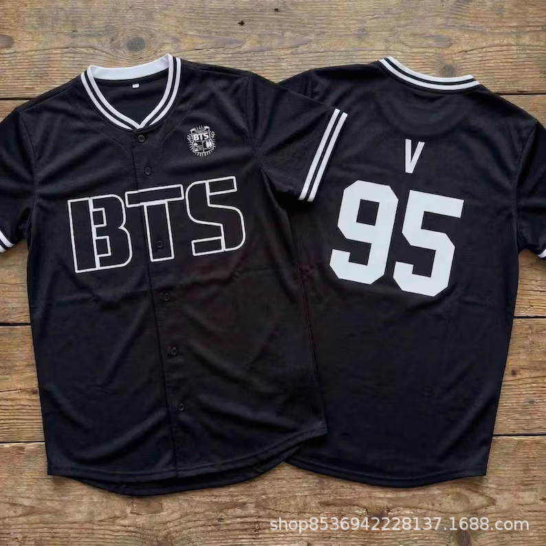 夏跨境新款热卖 BTS防弹少年团韩系棒球服运动透气世界巡演应援服