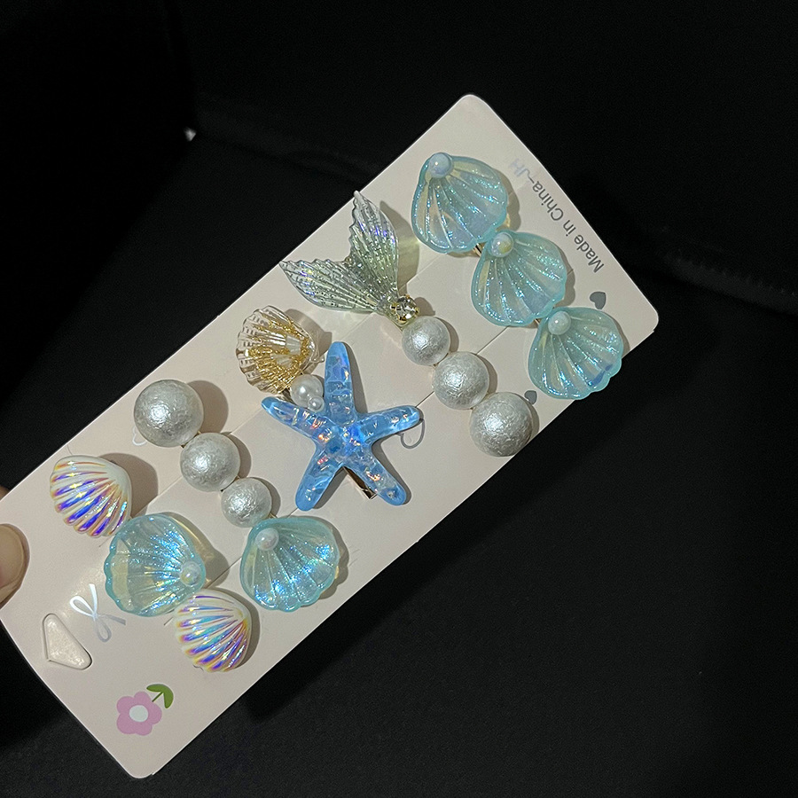 Horquilla con forma de estrella de mar, clip para el cabello con flequillo, nuevo y bonito clip para el cabello, accesorio para el cabello, clip lateral.