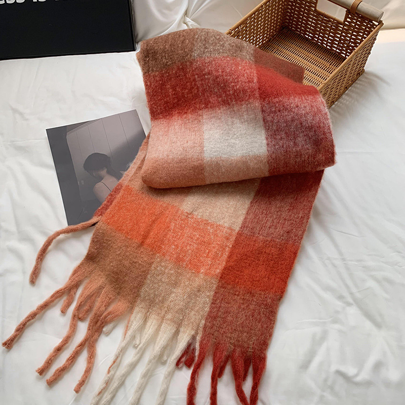 Bufandas de punto gruesas bufandas de invierno de alta calidad bufandas de cuello cálidas bufandas de caballo