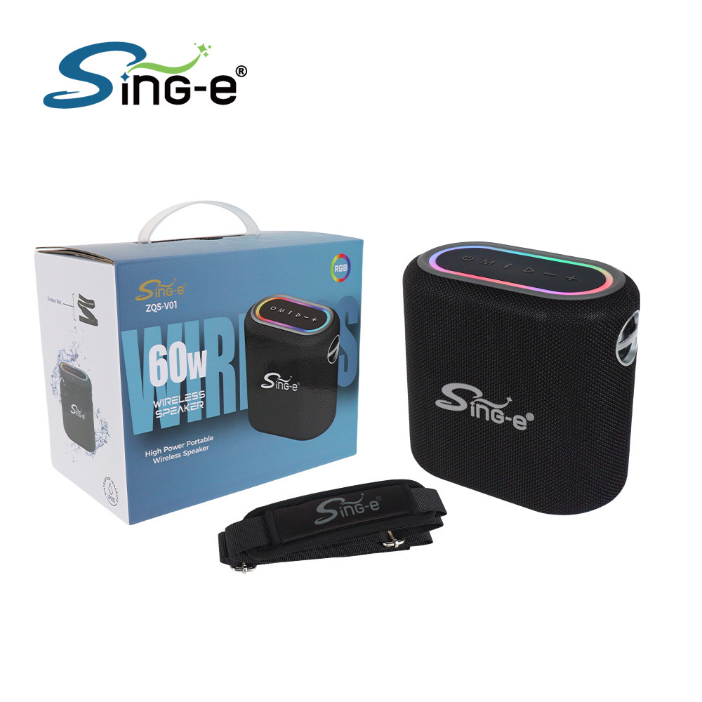 Sing-E Zqs-V01 Waterproof Design Durable and Portable Suitable for Camping Games Outdoor Activities High-Fidelity Audio