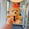 Orange, brown, with little bears