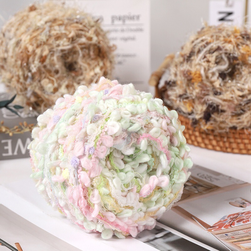 F Hand Mixed Thread Special Fancy Yarn Handmade DIY Gradient Wool Ball Ball Thread Crochet Large Circle Yarn Section Dyed Thick Wool