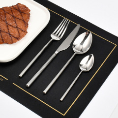 ホテルカトラリー304ステンレスナイフフォークスプーンギフトボックスセットアマゾンキッチン用品丸柄食器