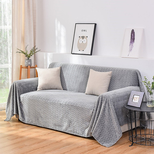 Anti-cat scratching sofa towel, autumn and winter plush sofa cover cloth, full cover sofa cover, sofa blanket, universal sofa cushion cover cloth