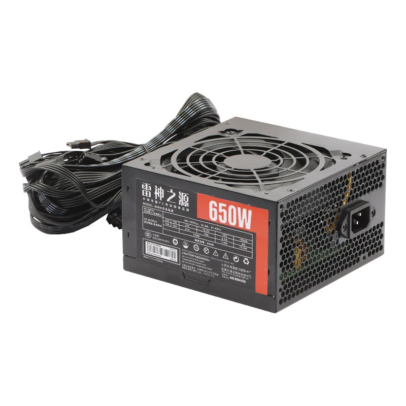 Блок питания ATX (Leishenzhiyuan) бесшумный, варианты 650 Вт и 600 Вт, компактный тихий модуль