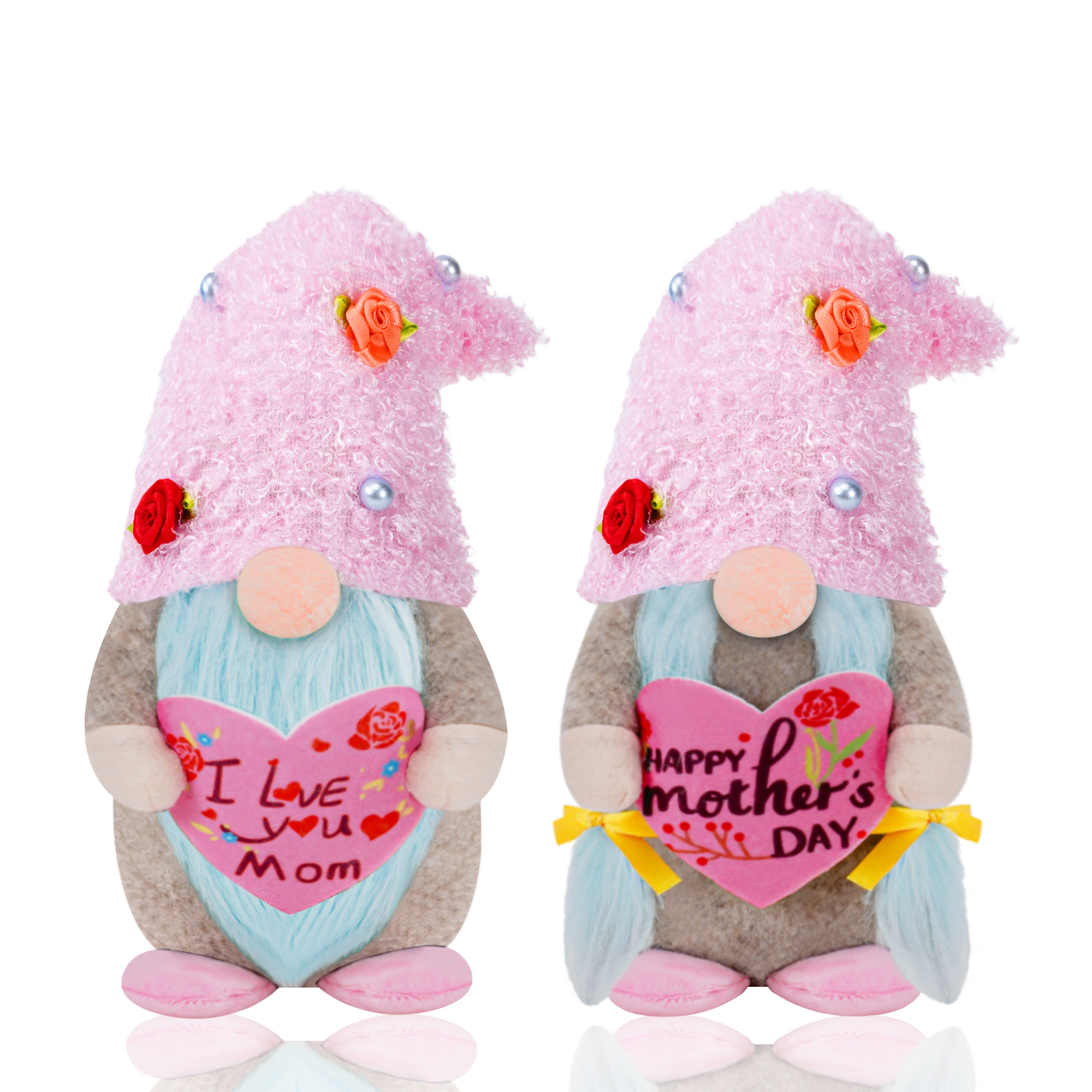 Día DE LA Madre Cruz-frontera enano cara muñeca escritorio decoración enana tierra fina tela bosque anciano muñeca decoraciones