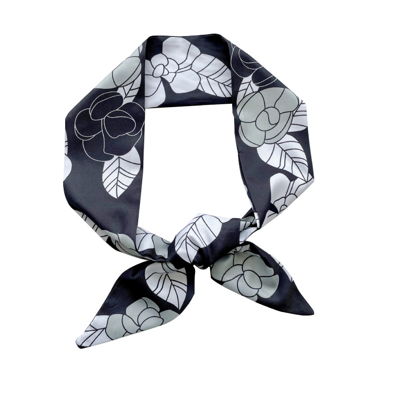 Nuevo largo todo partido seda bufanda retro francés Hada pelo corbata seda bufanda cinta arco pelo banda mano regalo Correa