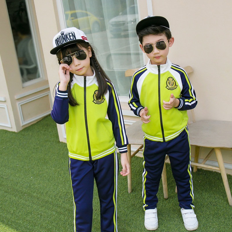 Preschool teachers and students' school uniform sets for spring, autumn, winter, including British-style casual sports clothing for classes
