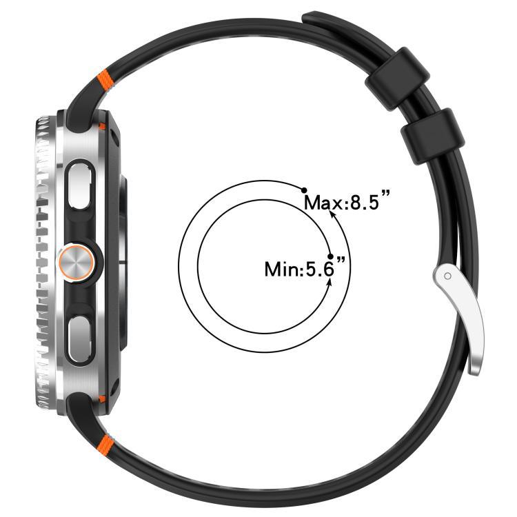 Para Samsung Galaxy Watch8 / Watch8Classic aleación de botón de plata agujero respirado agujero correa de silicona