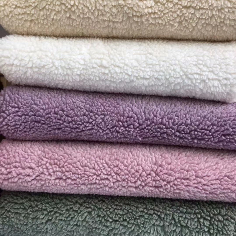 Lambswool cotton velvet teddy velvet fabric home wear bedding home textile fabric wholesale