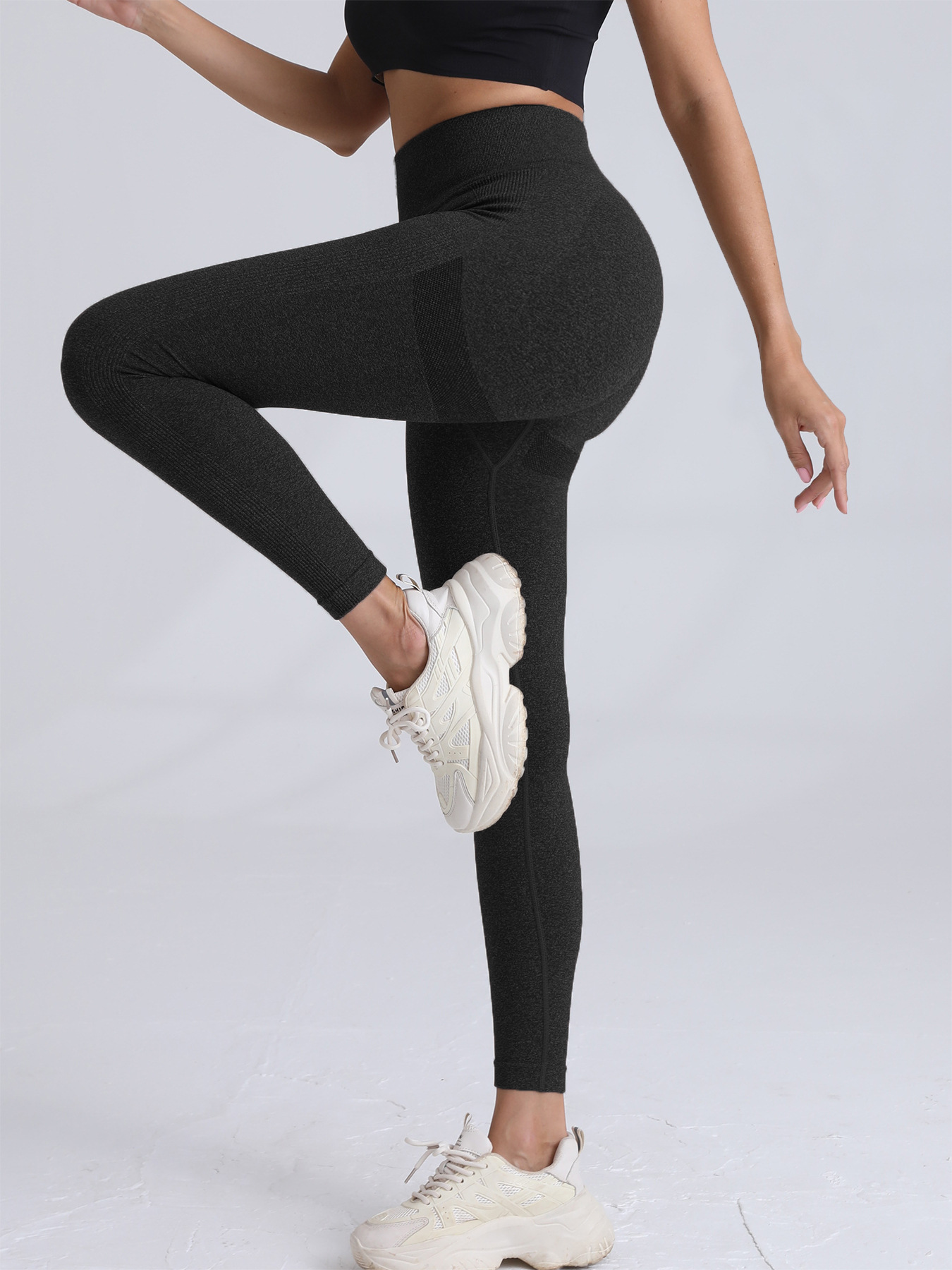 Peach Hip Fitness Pants For Women, High Waist, Abdomen And Hip Lift Yoga Trousers, Sports Running Training Can Wear Leggings_ecoleips.com