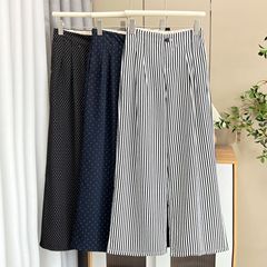 200斤胖妹妹秋季新款遮肉休闲阔裤2025大码女装韩版直筒裤8052
