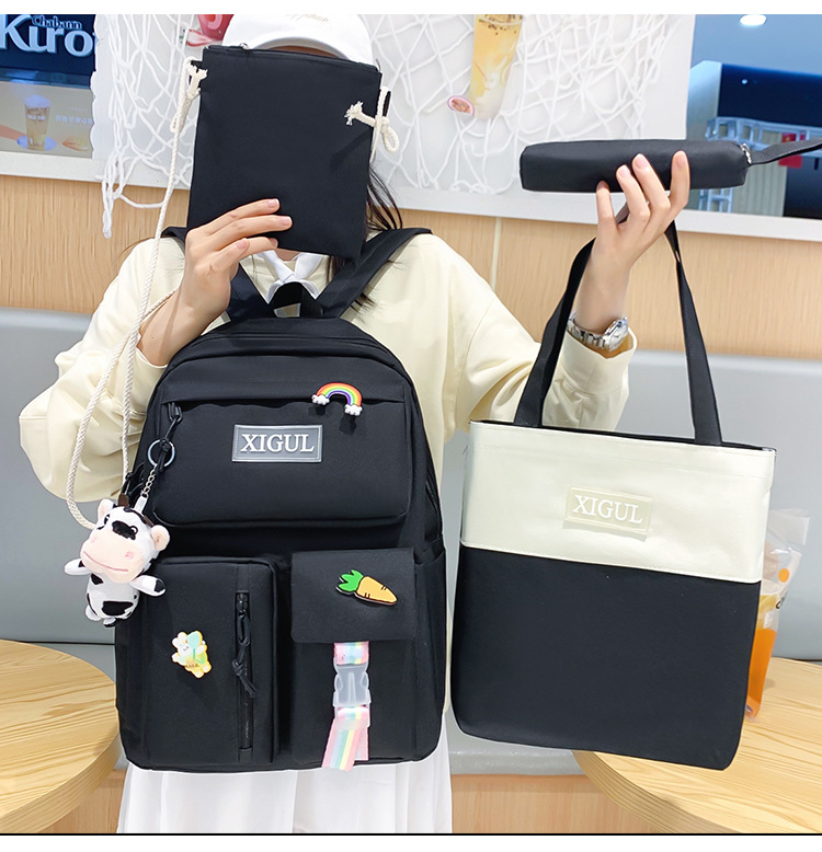 Korean version of student backpack largecapacity backpackpicture4