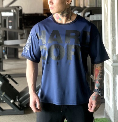 muscle Brother new pattern Mesh motion Short sleeved Bodybuilding clothes run train ventilation Quick drying Elbow sleeve T-shirt