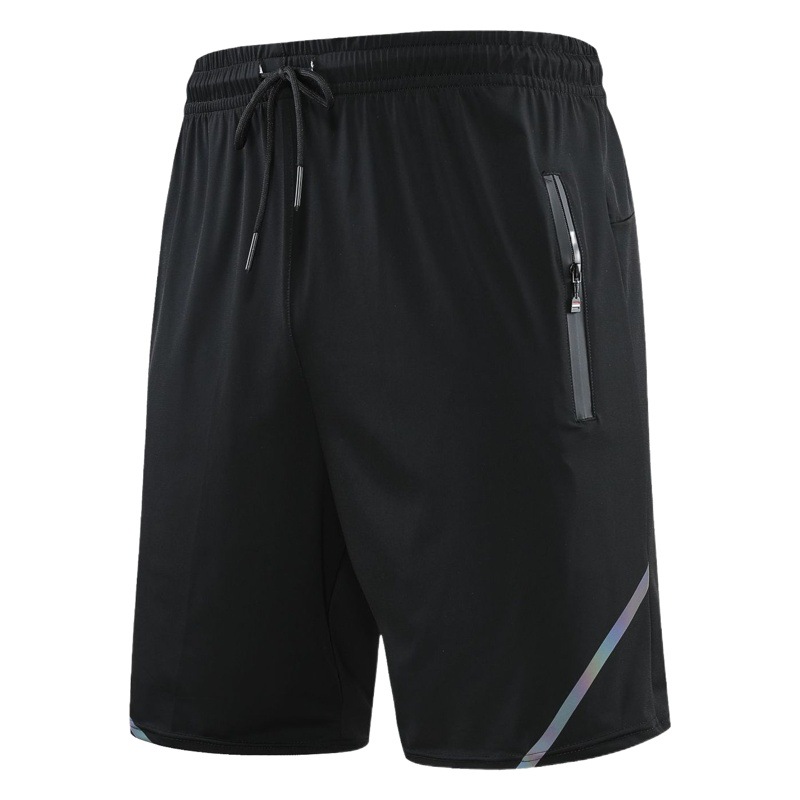 Verano nuevos deportes de nylon de secado rápido pantalones cortos hombres en stock pantalones de entrenamiento de baloncesto de fútbol absorbente de sudor elástico quinto Pantalones medios