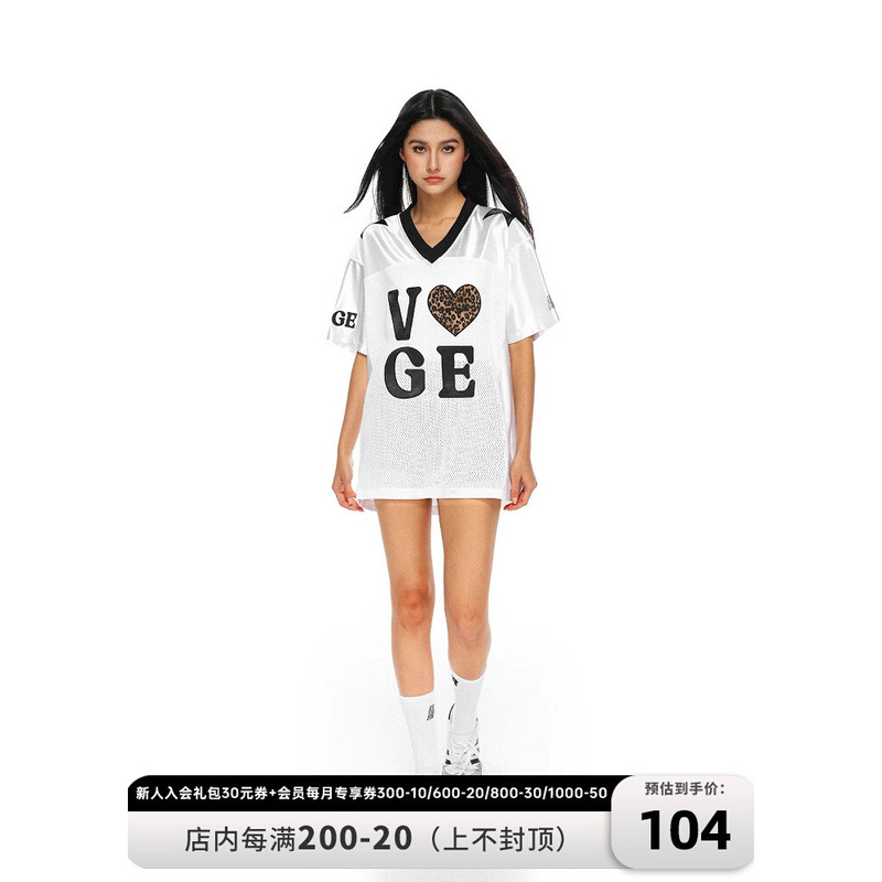 American Sports Mesh Short-Sleeved T-Shirt for Men and Women in Summer V Neck Heart Contrast Color Loose Casual Quick-Drying Breathable Top American Sports Mesh Short-Sleeved T-Shirt for Men and Women in Summer V Neck Heart Contrast Color Loose Casual Quick-Drying Breathable Top