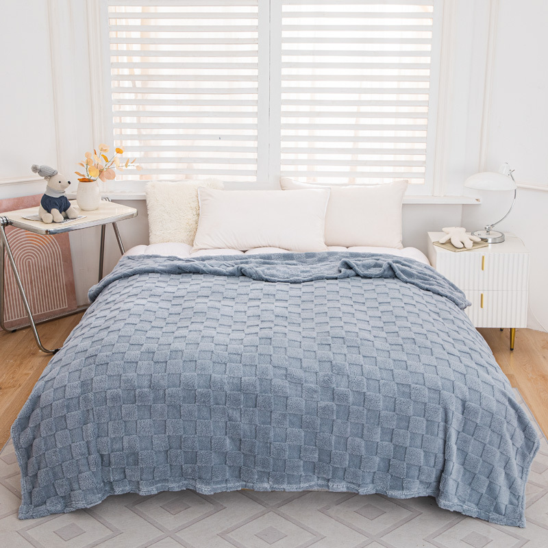 빵 그리드 블루 그레이-