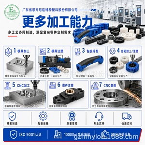POM plastic parts injection molding, precision mold making, CNC finishing, custom high-temperature resistant PA nylon gears