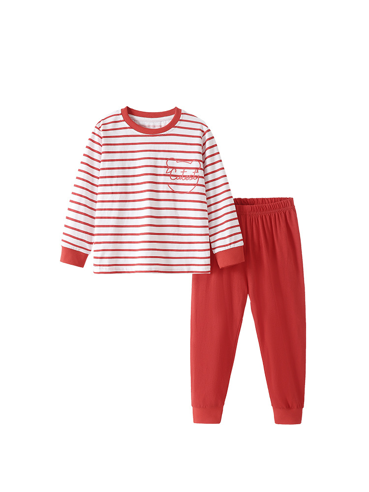 Transfronterizo malwee niñas trajes de rayas otoño y invierno nuevo estilo europeo y americano para niños pequeños y medianos cuello redondo otoño manga larga lindo conjunto de dos piezas