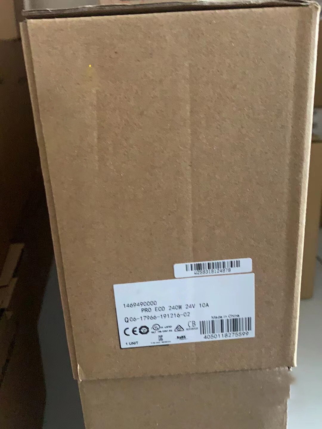 1469490000 Weidmuller PRO ECO 240W 24 V 10A，开关模式电源单