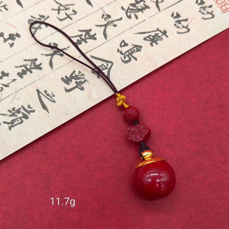 高含量朱砂紫金砂平安扣福袋招财猫莲花佛公手机链钥匙扣批发|undefined