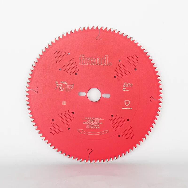 FREDU意大利锐无敌电子锯锯片实木精切钨钢锯片特氟龙红色涂层