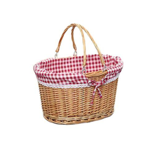 Cestas de picnic trenzadas de sauce cestas de recolección de cestas trenzadas de mano juguetes de compras de verduras cestas de frutas cestas de flores cestas de compras