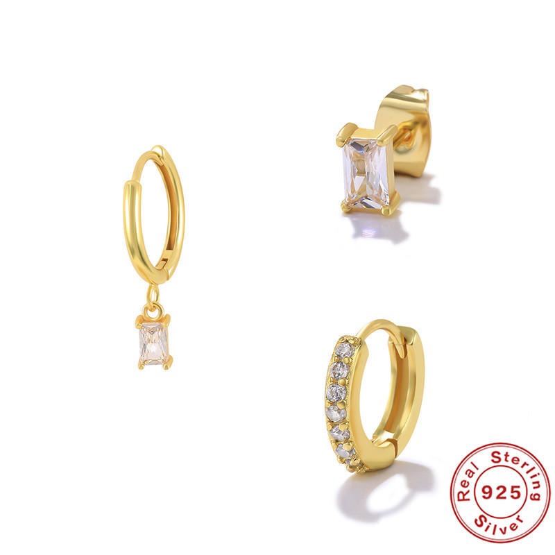 4g Weight 925 Sterling Silver Ear Needle Material 18K Gold Plated Plating Material Drop Earrings, Earrings, Ear Studs Classification 1 Set Quantity Date, Tea Party Occasion Copper Material Geometric Pattern All Seasons Season Women's Gender Elegant, Shiny Style 1 Set Elegant Shiny Geometric Copper 18K Gold Plated Drop Earrings Earrings Ear Studs 45