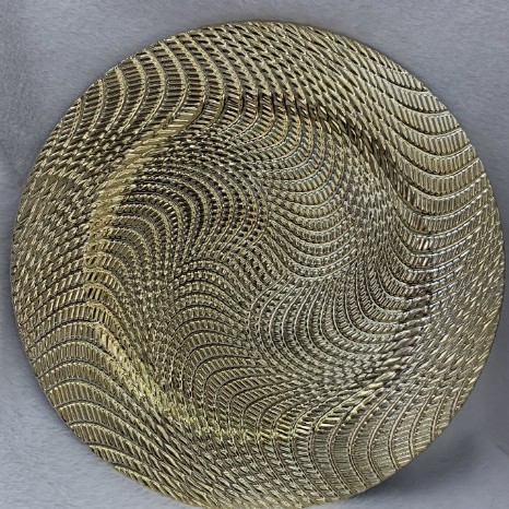 Platos de decoración metálica galvanizados Platos de boda Platos de frutas Platos