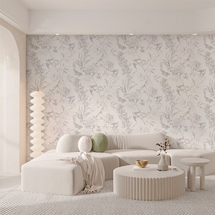 French Light Luxury Swallow Wall Covering Living Room Sofa Background Wall Bedroom Hotel Decoration Wall Covering Cream Style Hanging Painting Wallpaper