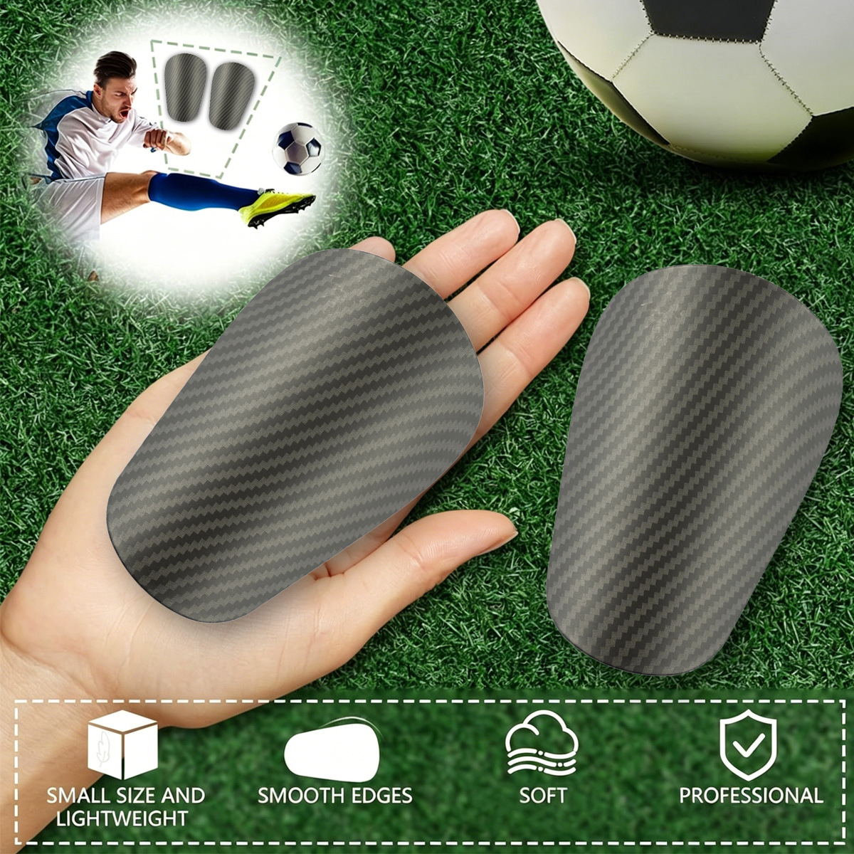 Football Shin Guard Children's and Adult Sports Protection Insert