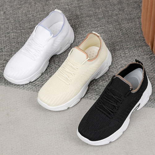 Sports shoes spring women's white shoes new fashion female students thick-soled Internet celebrity versatile Korean version trendy casual running shoes