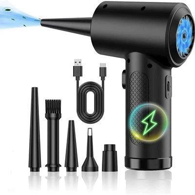 Cross-border new product car vacuum cleaner high-power keyboard dust blower Wireless USB charging car handheld dust blower (Tozsoranlar) - single-blow-c4915