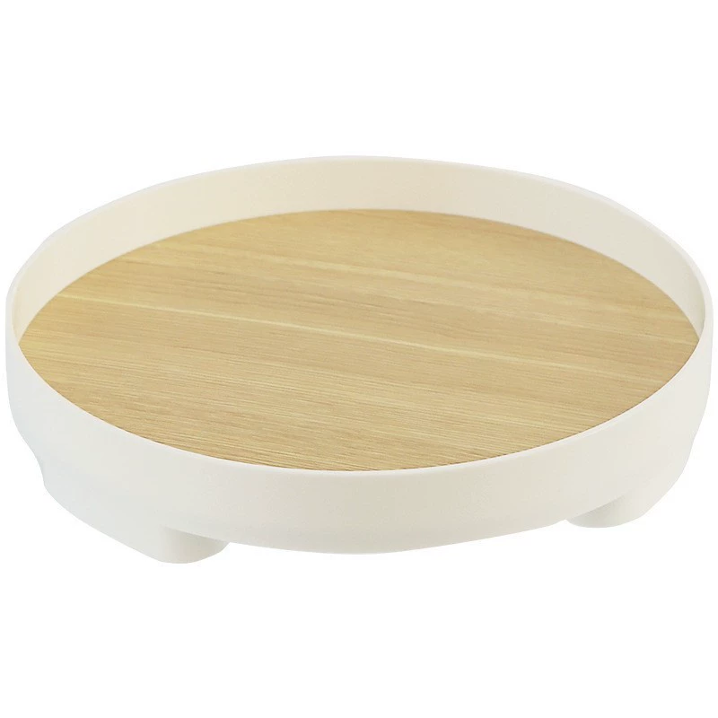 Круглая деревянная подставка для хранения/tray?