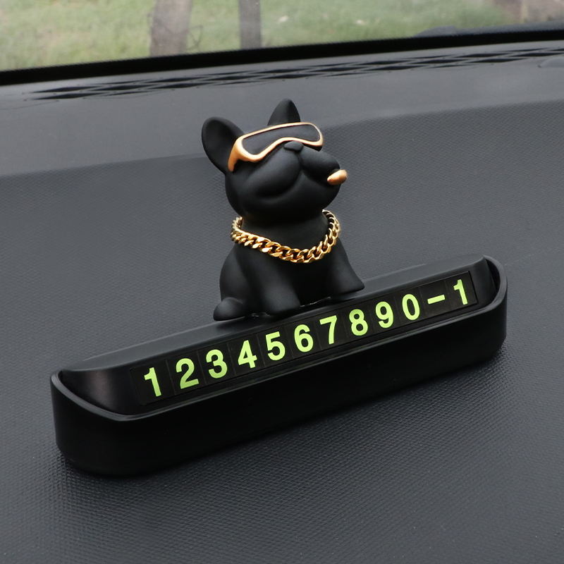 Bulldog Preto + Marca Black Press com Letras Verdes