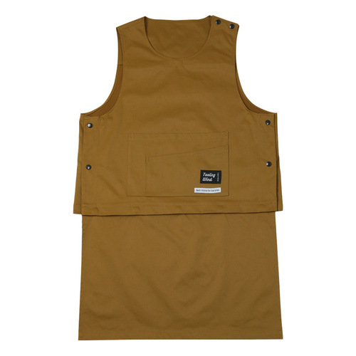 Workwear Apron Anti-stain Anti-oil Detachable Kitchen Dining Coffee Barber Shop Uniforms for Men and Women