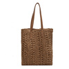 Straw summer capacious beach one-shoulder bag for leisure