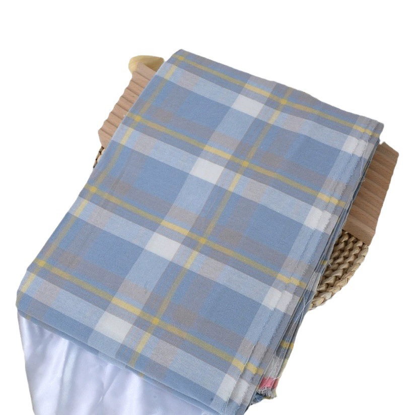 Класс хлопчатобумажной пряжи-окрашенная промытая хлопчатобумажная ткань Подгонянная хлопчатобумажная ткань постельное белье японская не-напечатанная ткань оптовая продажа фабрики Наньтун