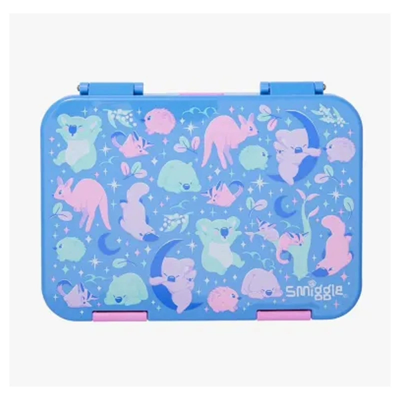 Fiambrera australiana smiggle fiambrera para estudiantes y niños fiambrera de material tritan caja de frutas de picnic al aire libre