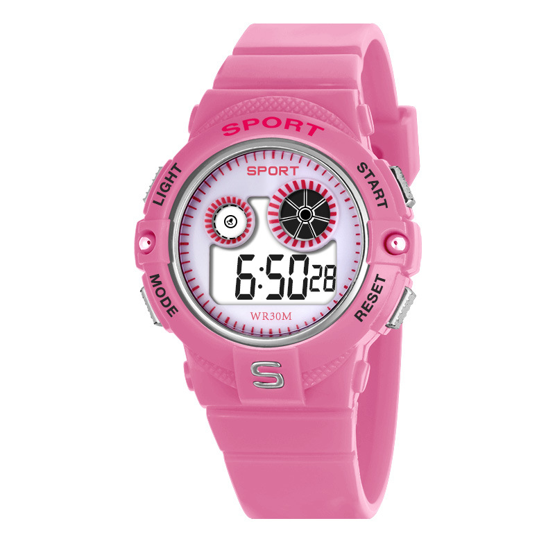 Estudiantes transfronterizos cronógrafo deportivo multifuncional tendencia de relojes electrónicos LED nocturna relojes electrónicos para niños fabricantes al por mayor