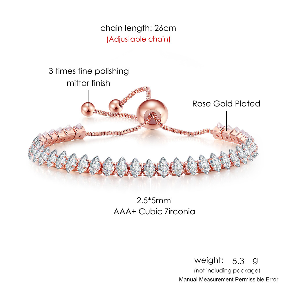 10g Weight Rose Gold Plated, White Gold Plated, Gold Plated Plating Material Copper Pendant Material Zircon Inlay Material Drawstring Bracelets Classification Copper Chain Material 1 Piece Quantity Daily Occasion Copper Material Geometric Pattern Women's Gender Plating, Inlay Design IG Style Style Rose Gold, Gold, Silver Color Copper Rose Gold Plated White Gold Plated Gold Plated Plating Inlay Geometric Zircon Drawstring Bracelets 5