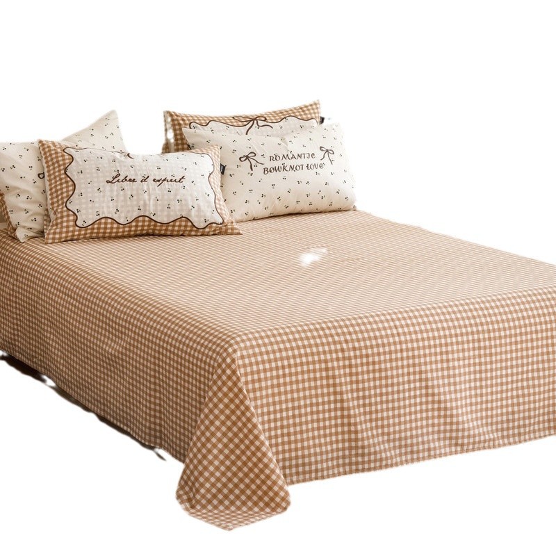 60S de algodón de fibra larga, jacquard de algodón puro, juego de cuatro piezas, sábana de algodón grueso, funda edredón, clase A, textiles para el hogar Nantong