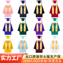 亚马逊儿童学士服幼儿园套装针织小学毕业典礼服装演出服厂家直销